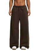 Fleece Drawstring Straight-Leg Sweatpants