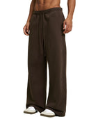Fleece Drawstring Straight-Leg Sweatpants